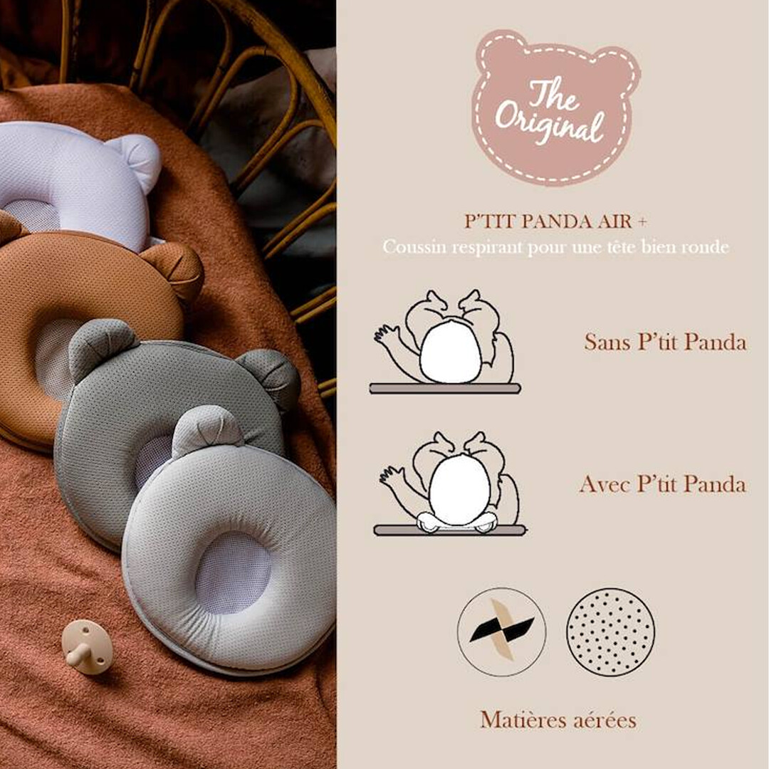 Candide Coussin P'tit Panda Air+ Marsala – 0-6 mois – Image 3