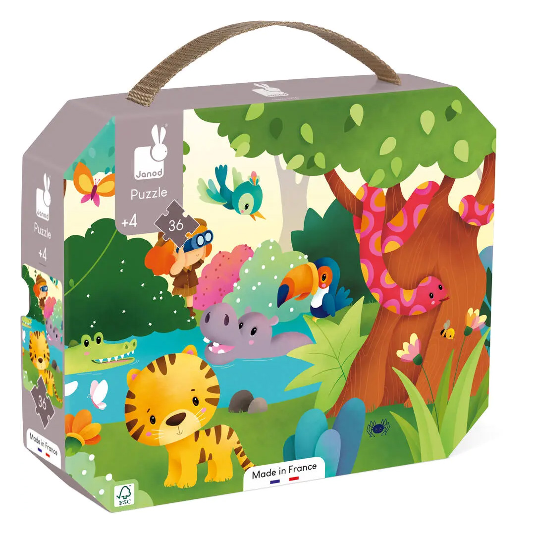 JANOD Puzzle Les Animaux Sauvages - 36 PCS