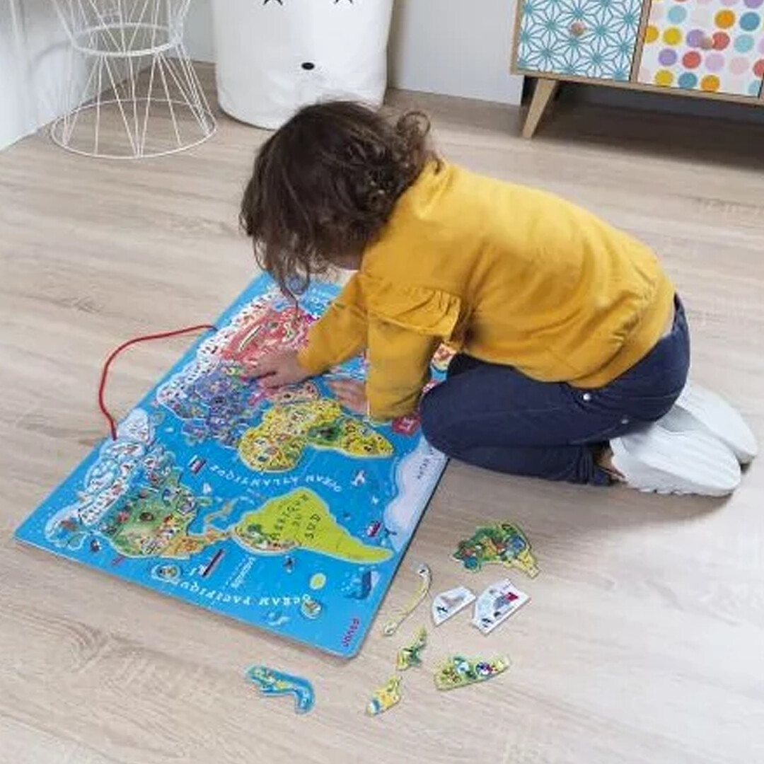 JANOD Puzzle Monde Magnétique Version FR – Image 4