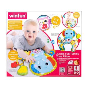 WINFUN Coussin d'Activités / Tapis de Sol Animaux de la Jungle