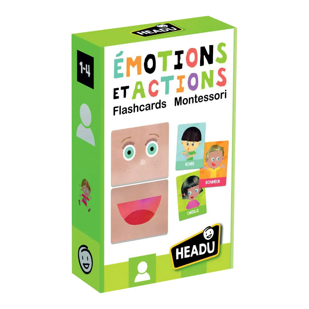 HEADU Flashcards Émotions et Actions Montessori