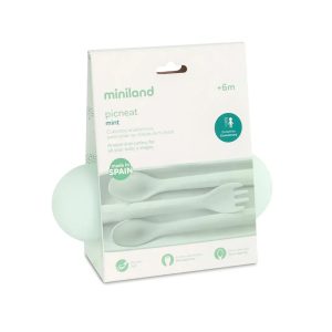 Set de Couverts Miniland Picneat - Mint