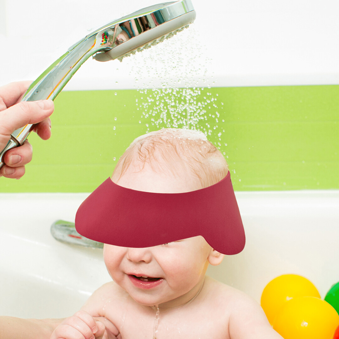 BABYJEM Bonnet/Visière de Bain Bébé Rose/Rouge
