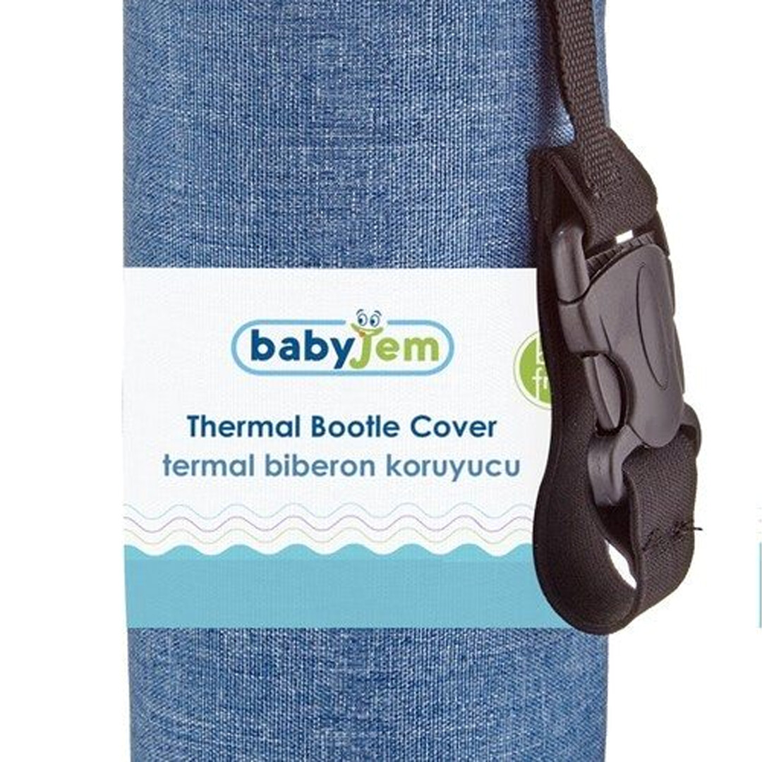BABYJEM Protège Biberon Thermique Bleu – Image 3