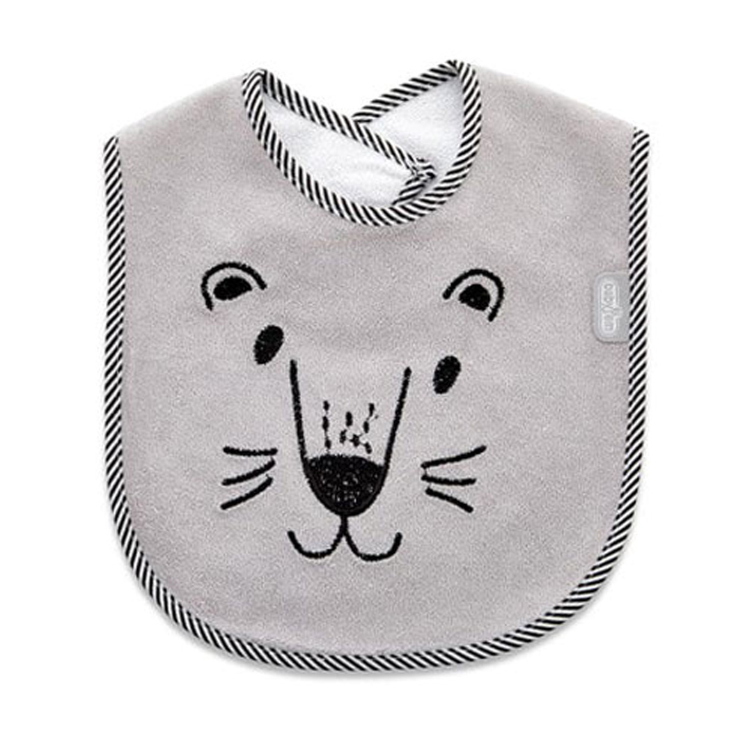 BABYJEM Bavoir Cute Animaux Lion Gris