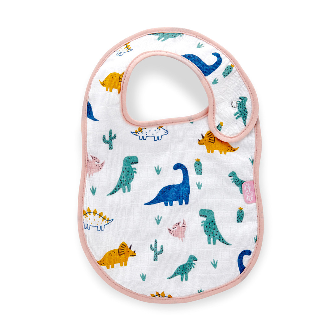 BABYJEM Bavoir en Mousseline Dinosaure