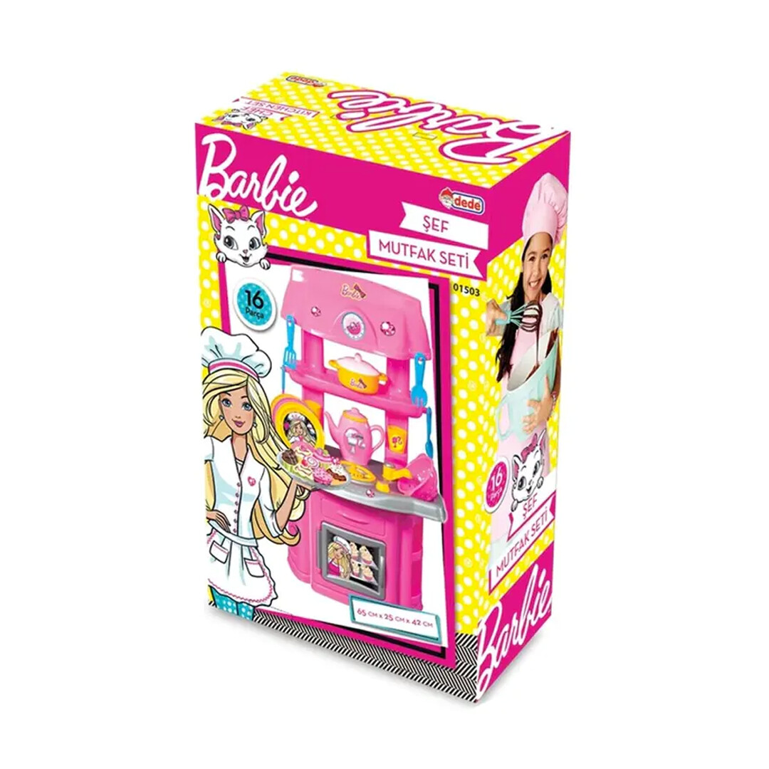 DEDE Set de Cuisine Chef Barbie (16 pièces)