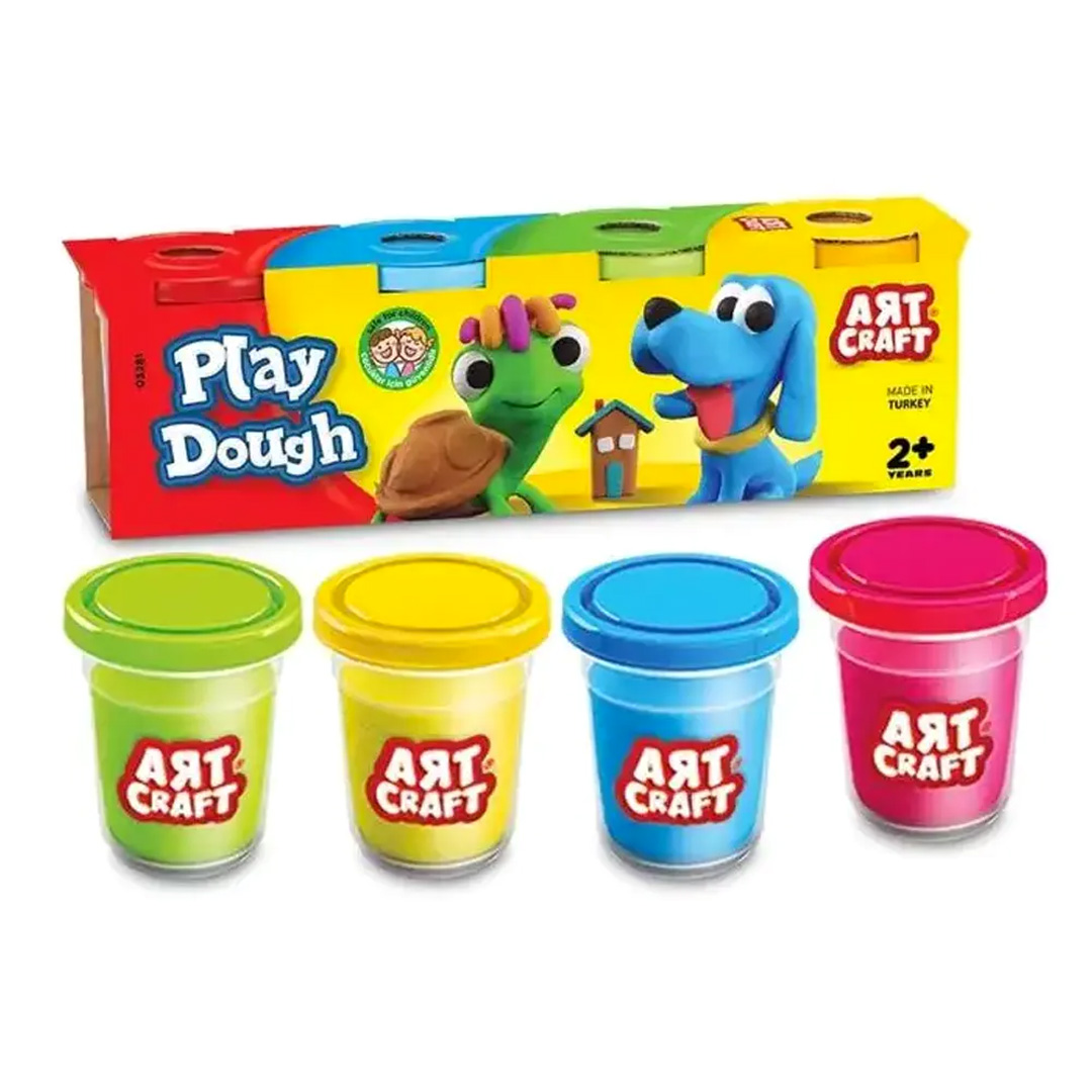 DEDE Set de Pâte à Modeler (4 Pots)