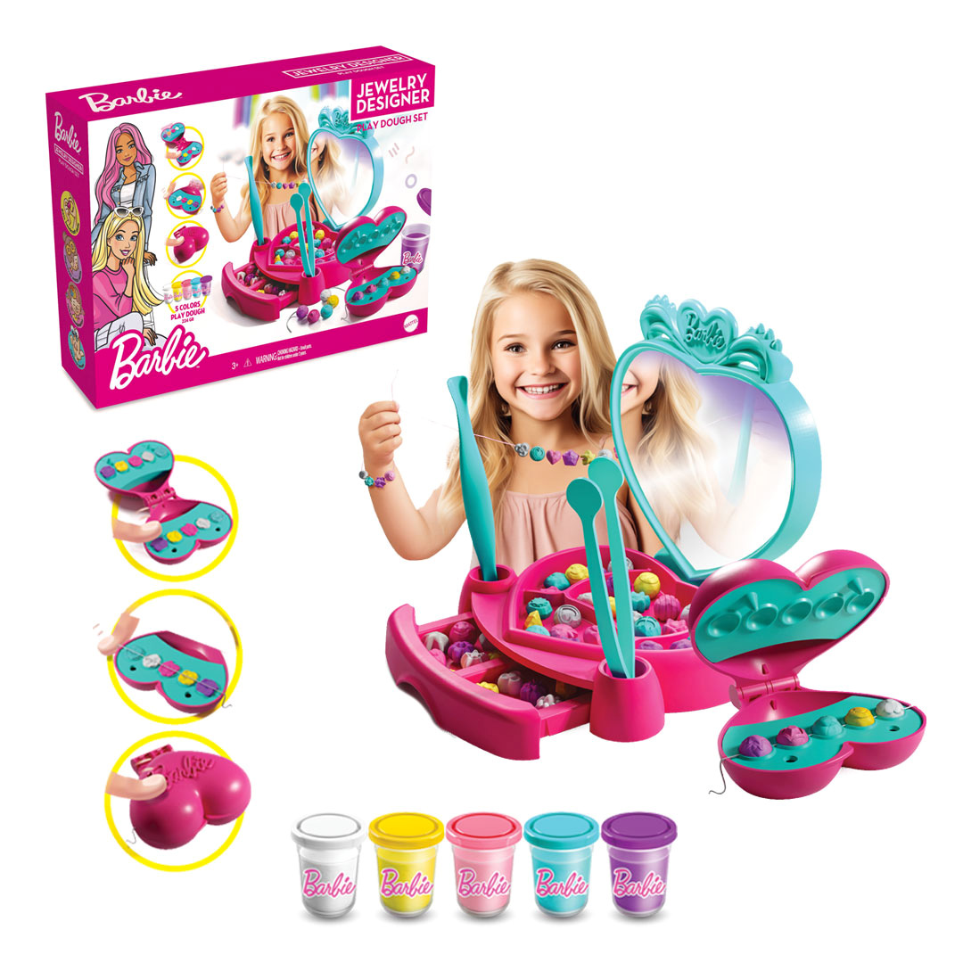DEDE Coffret Perles Pâte à Modeler Barbie – Image 2