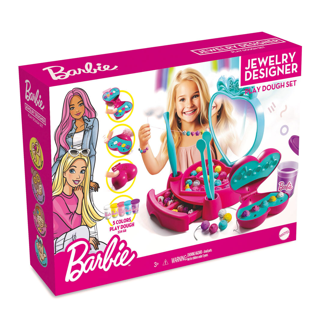 DEDE Coffret Perles Pâte à Modeler Barbie