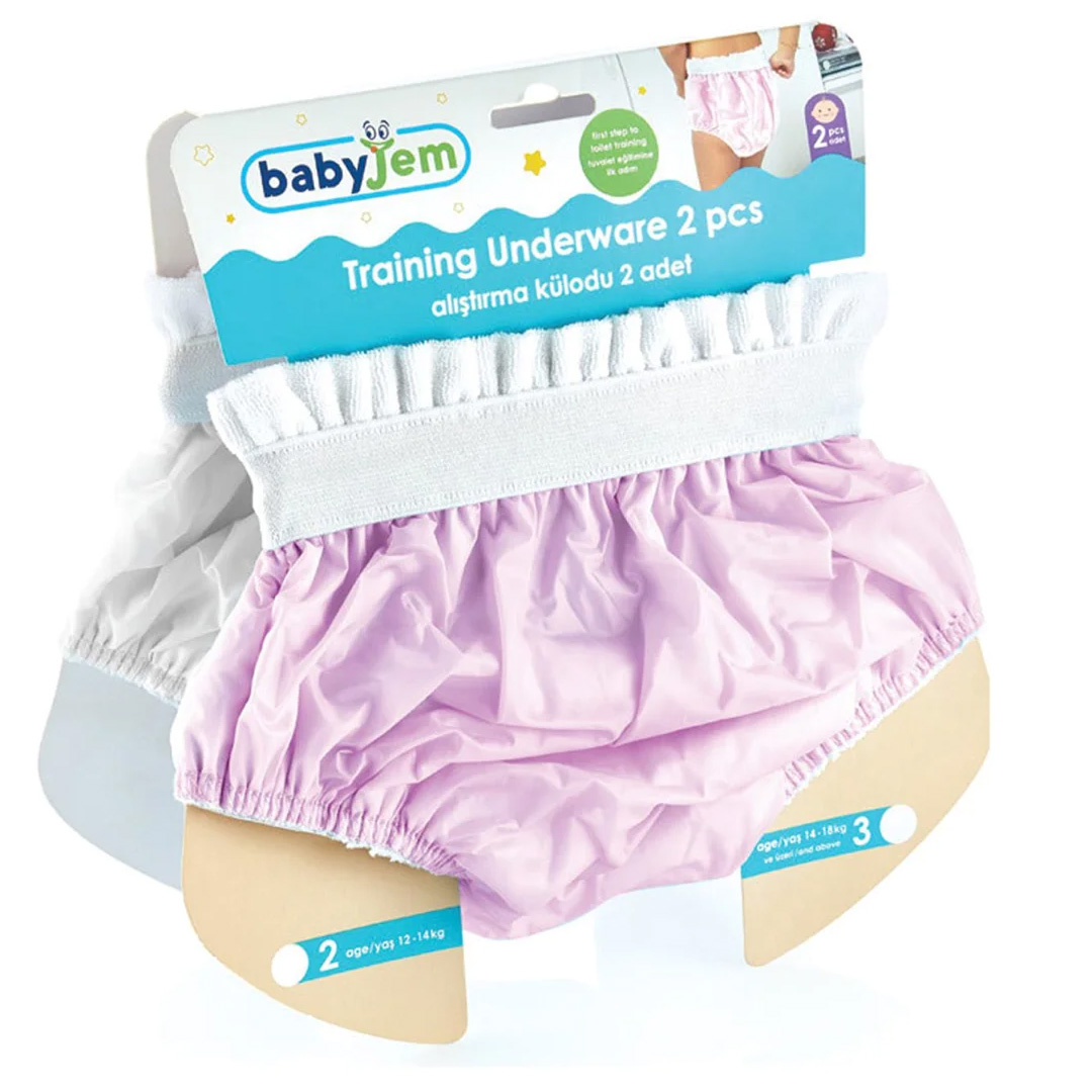 BABYJEM Lot de 2 Culottes d'Apprentissage Rose