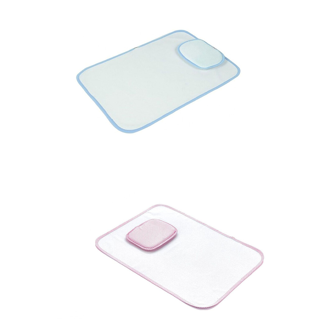 BABYJEM Matelas à langer Multi-usage Blanc Rose – Image 2