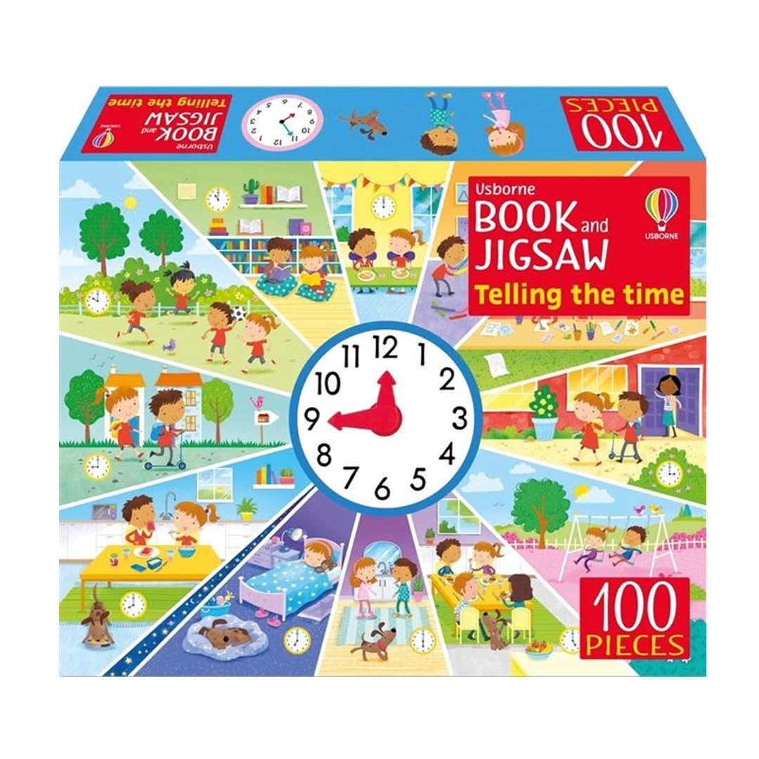 USBORNE BOOK AND JIGSAW TELLING THE TIME