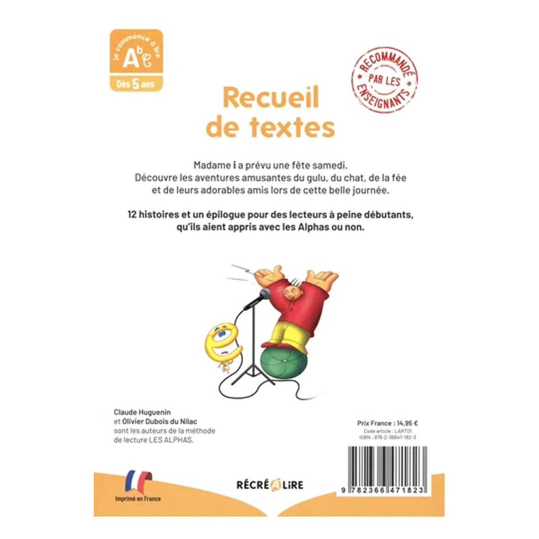 RECUEIL DE TEXTES ALPHAS NIVEAU 1 – Image 2