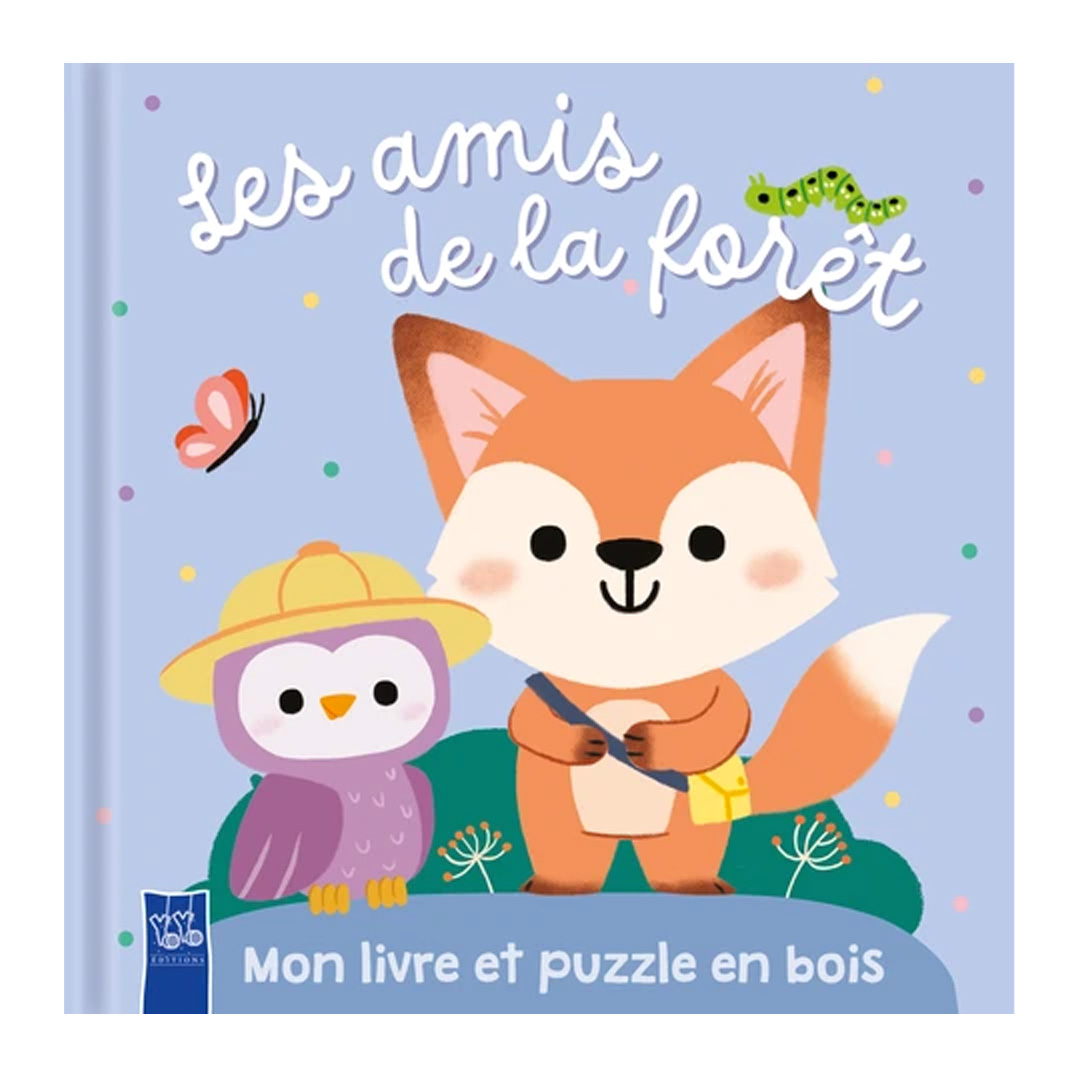 AMIS FORÊT MON LIVRE ET PUZZLE EN BOIS