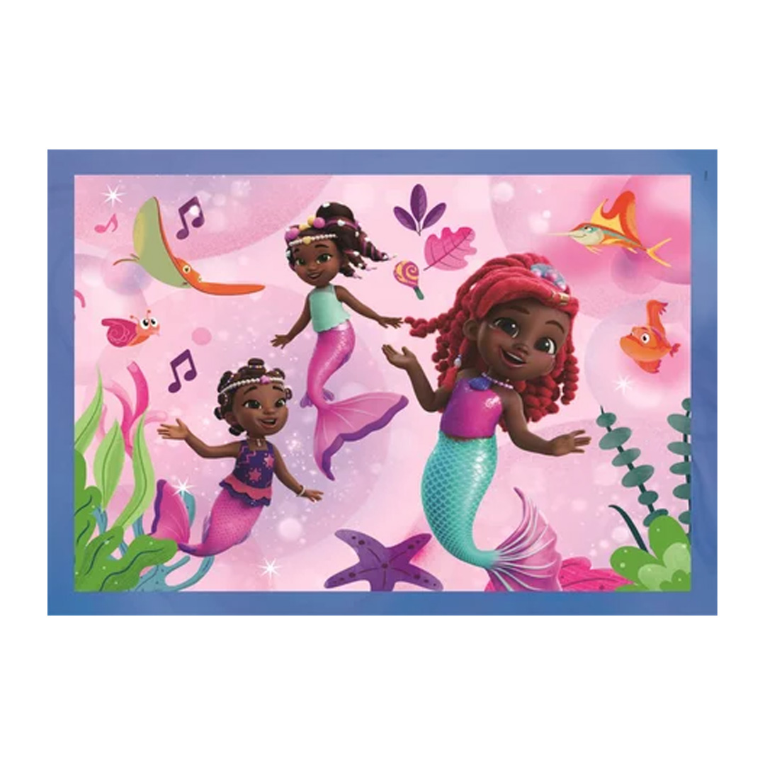 Clementoni - Puzzle 4 en 1 - La Petite Sirène (Ariel) – Image 3