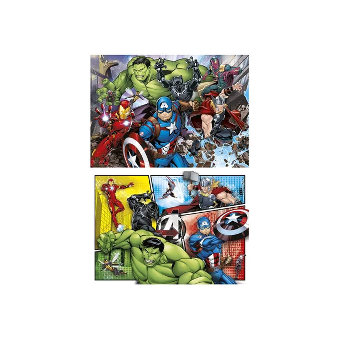 Clementoni - Puzzle 2x60 - The Avengers – Image 2