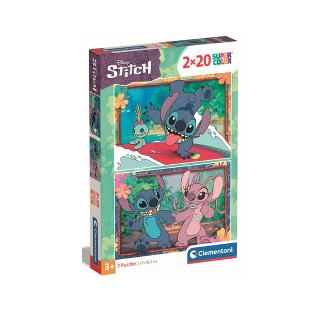 Clementoni - Puzzle 2x20 - Lilo & Stitch