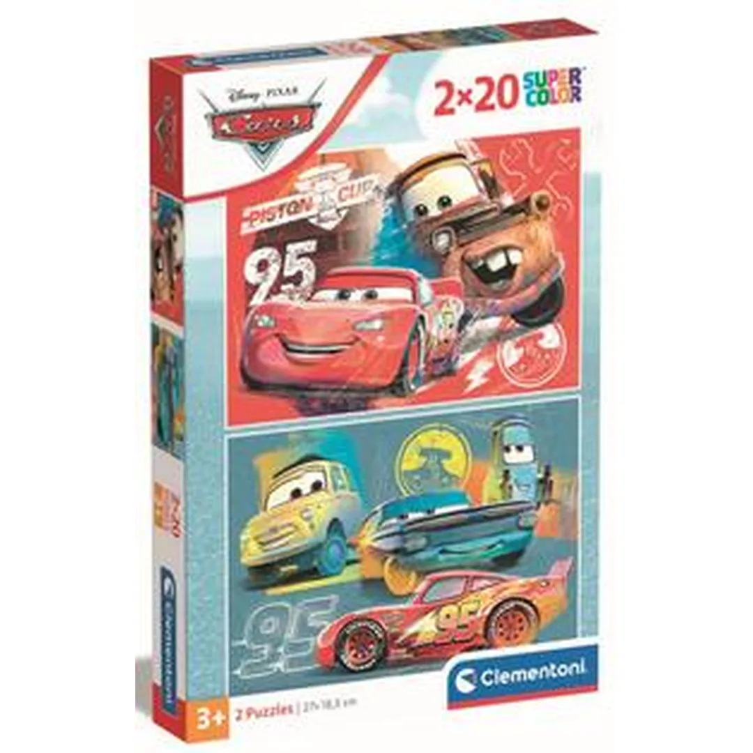 Clementoni - Puzzle 2x20 - Disney Cars