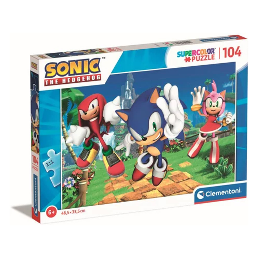 Clementoni - Puzzle 104 pcs - Sonic
