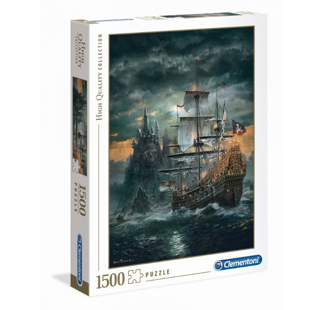 Clementoni - Puzzle 1500 pcs - Le Bateau Pirate