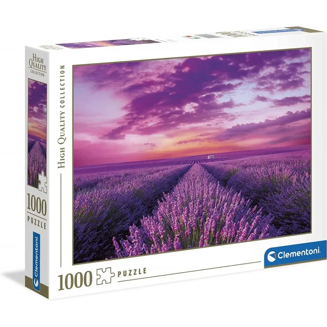Clementoni - Puzzle 1000 pcs - Champ de Lavande